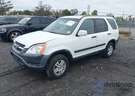 2002 Honda Cr-V Ex из США, поврежденный, VIN JHLRD78882C006616